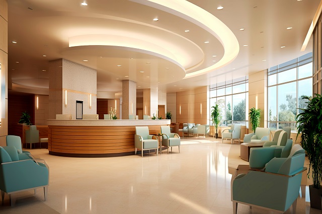 clean and professional reception area